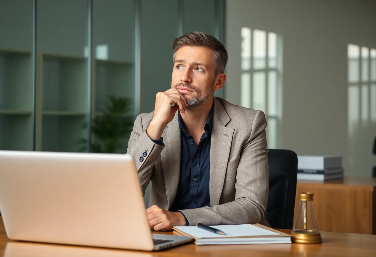 A person considering options for hiring a family law attorney