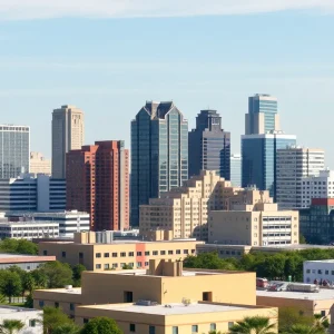 Commercial real estate skyline in the U.S.