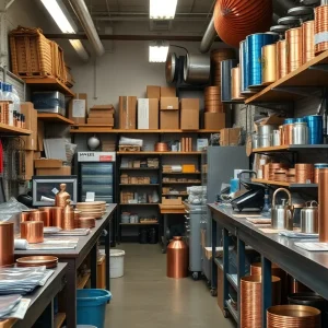Small business storefront in Raleigh affected by copper tariff