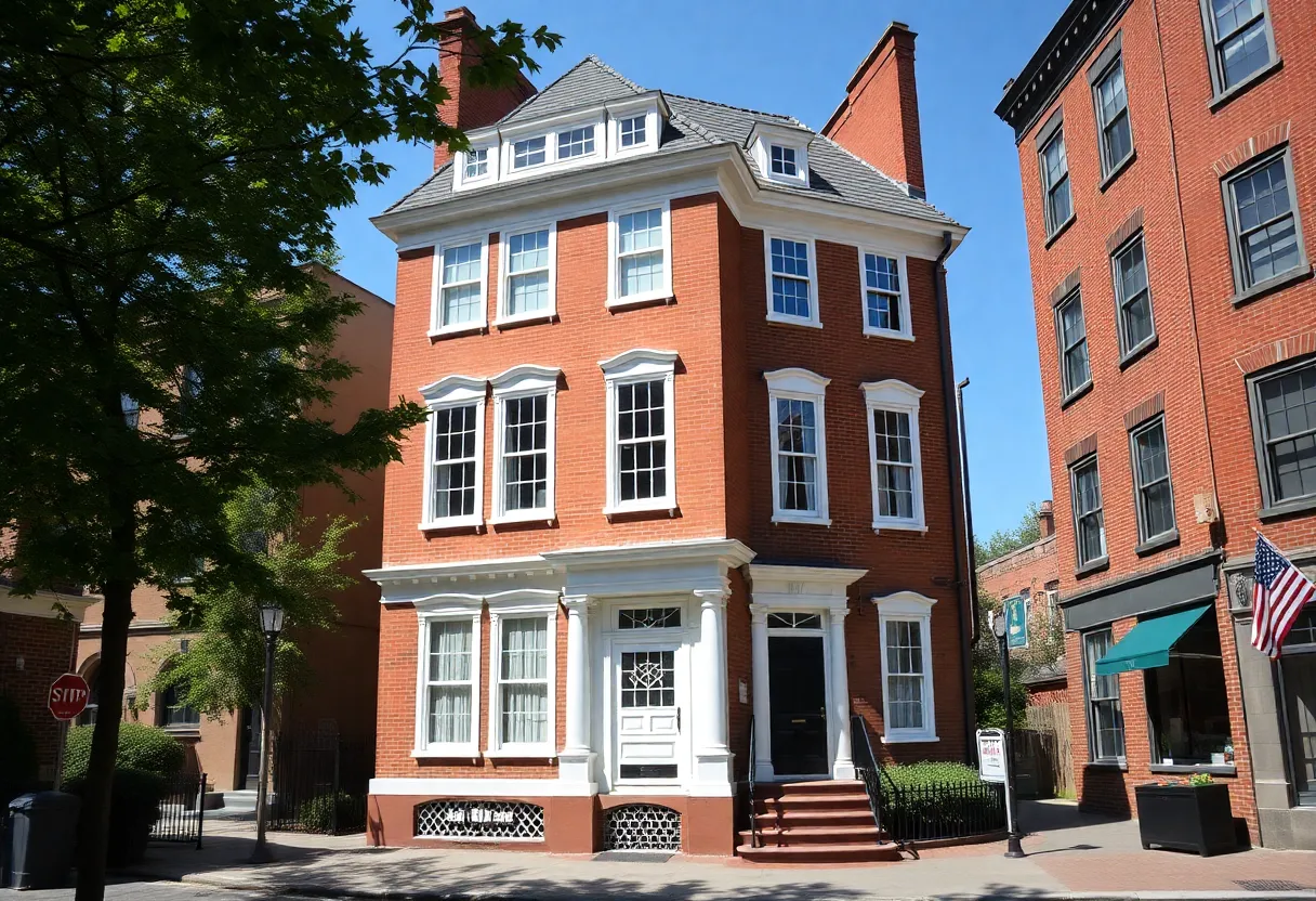 Exterior view of the Ebenezer Hancock House.