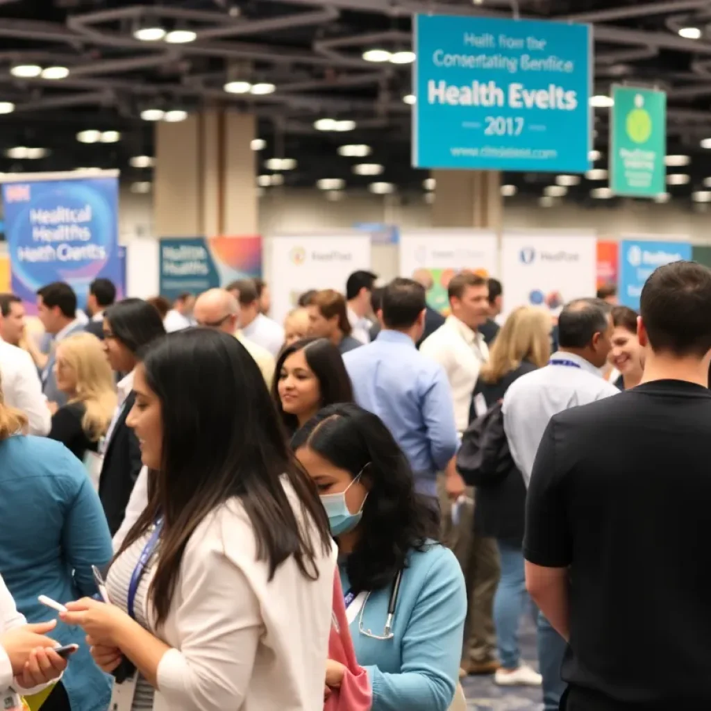 Healthcare professionals at an event in Raleigh, NC.