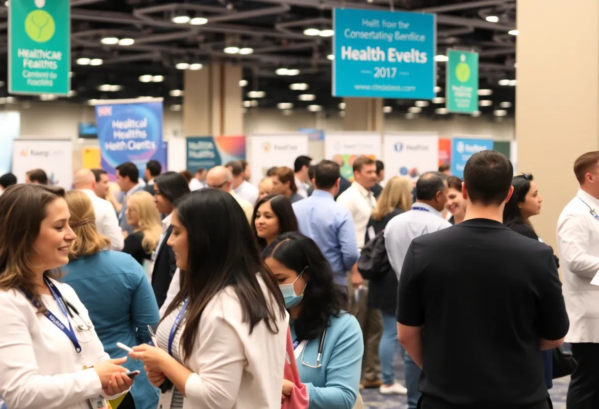 Healthcare professionals at an event in Raleigh, NC.