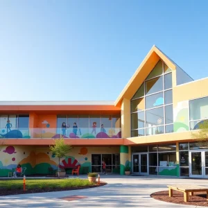 Architectural rendering of North Carolina's first standalone children's hospital