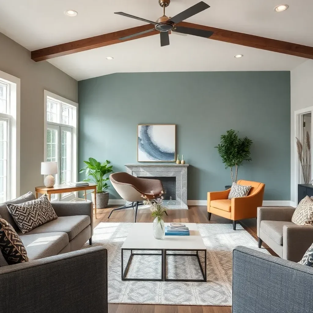 A beautifully staged open house in Raleigh, NC, highlighting the living space.