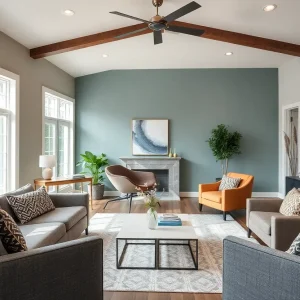 A beautifully staged open house in Raleigh, NC, highlighting the living space.