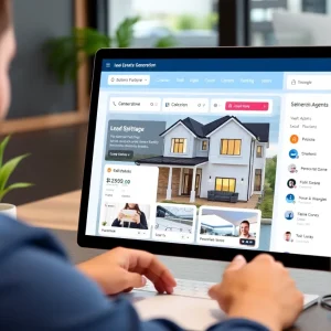 Real estate professionals utilizing technology for lead generation