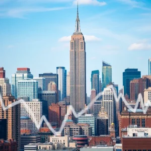 City skyline showcasing different types of residential properties