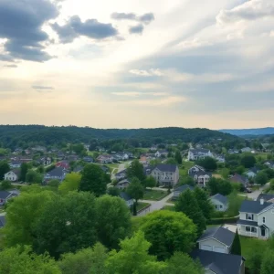 Scenic view of Chattanooga with homes and greenery