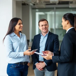 First-time homebuyer consulting real estate agent in Raleigh NC