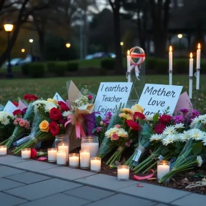 Community memorial for a beloved teacher and mother