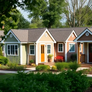 Affordable housing units at the Cottages of Idlewild in Raleigh