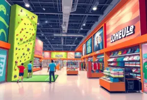 Exterior view of Dick's House of Sport during the grand opening day at The Streets at Southpoint.