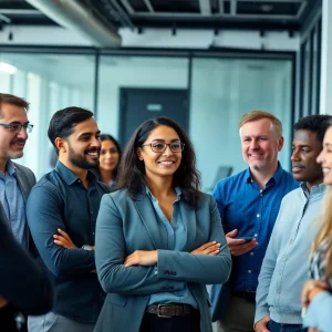 Diverse security professionals at a hiring event in Raleigh