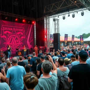 Crowd enjoying performances at the Hopscotch Music Festival in Raleigh.