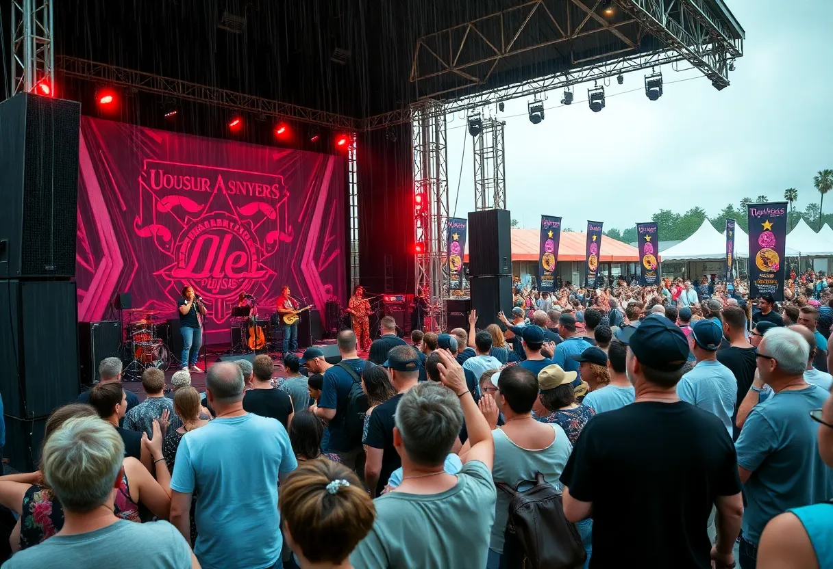 Crowd enjoying performances at the Hopscotch Music Festival in Raleigh.