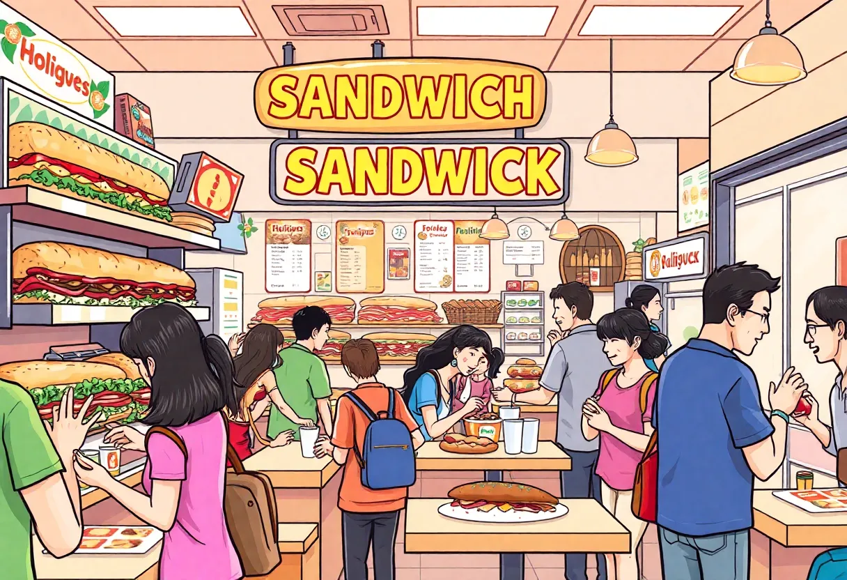 Penn Station East Coast Subs location with customers enjoying their meals
