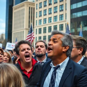 A representation of political tension in Washington D.C.