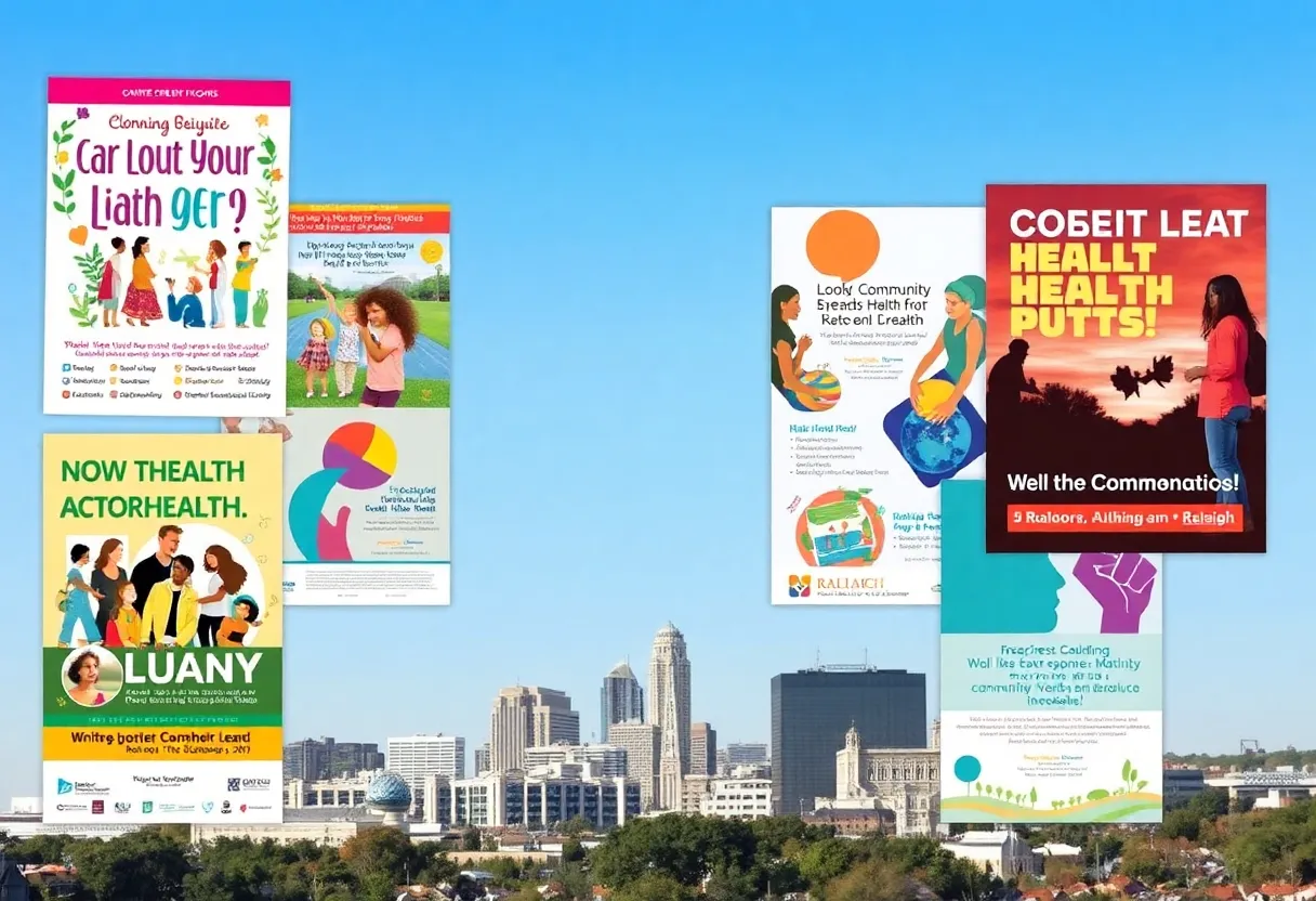 Collage of health events in Raleigh, NC, September 2025.