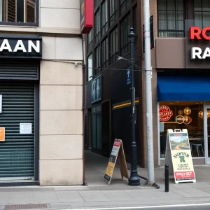 Closed restaurant storefronts in Raleigh-Durham