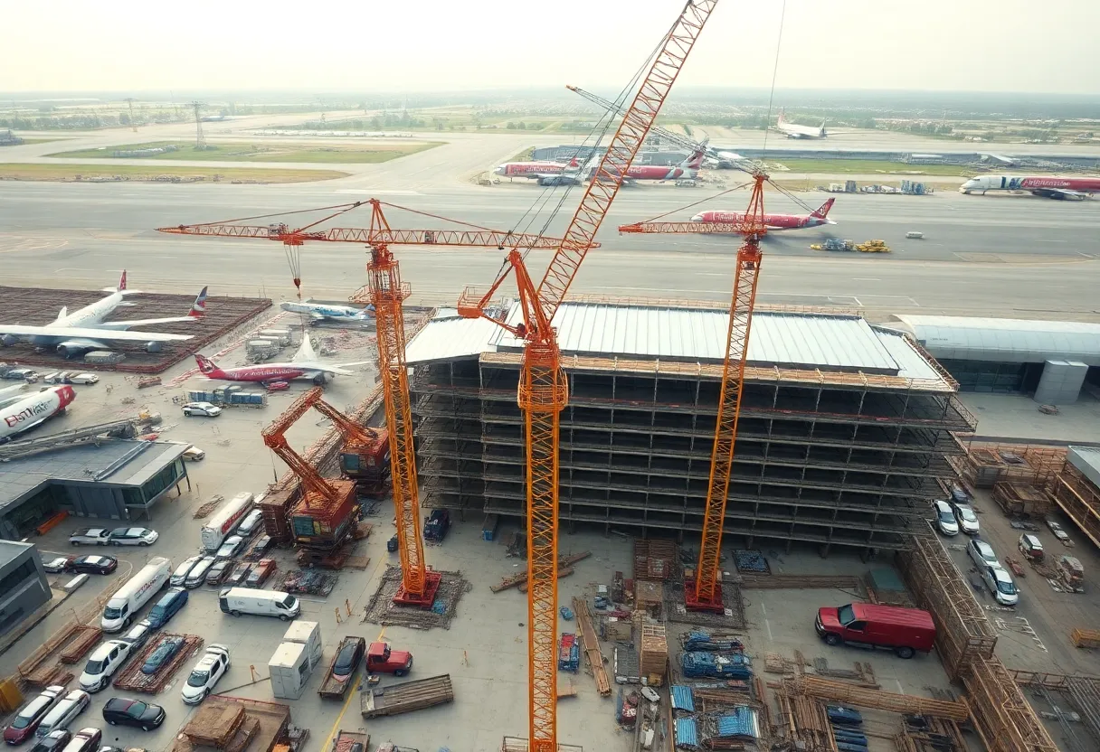 Construction at Raleigh-Durham International Airport