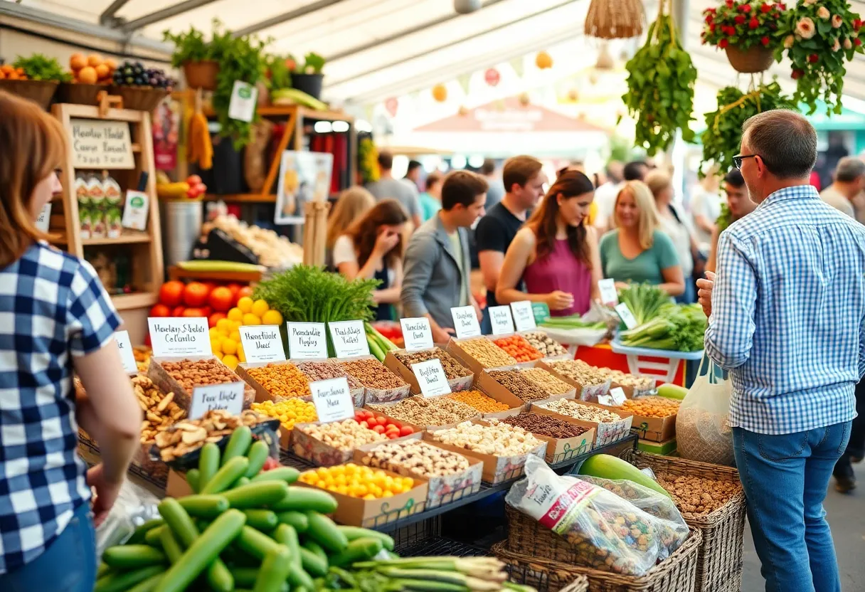Homemade healthy snack bars at a local Raleigh market