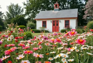 Tribute garden representing the legacy of Billie Evans.