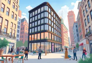 Modern office in the historic Creamery building in downtown Raleigh