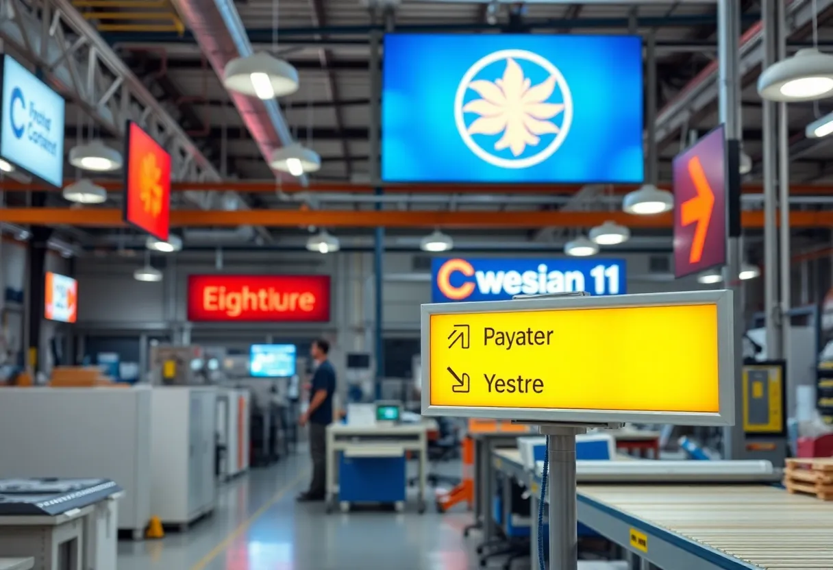 Advanced sign manufacturing equipment at Carolina Signs And Wonders in Raleigh