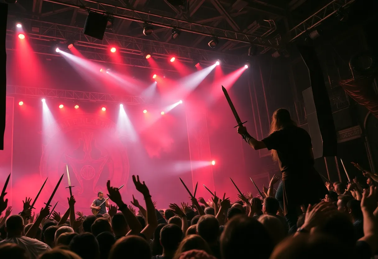 Castle Rat performing at the Chapel of Bones with medieval themes.