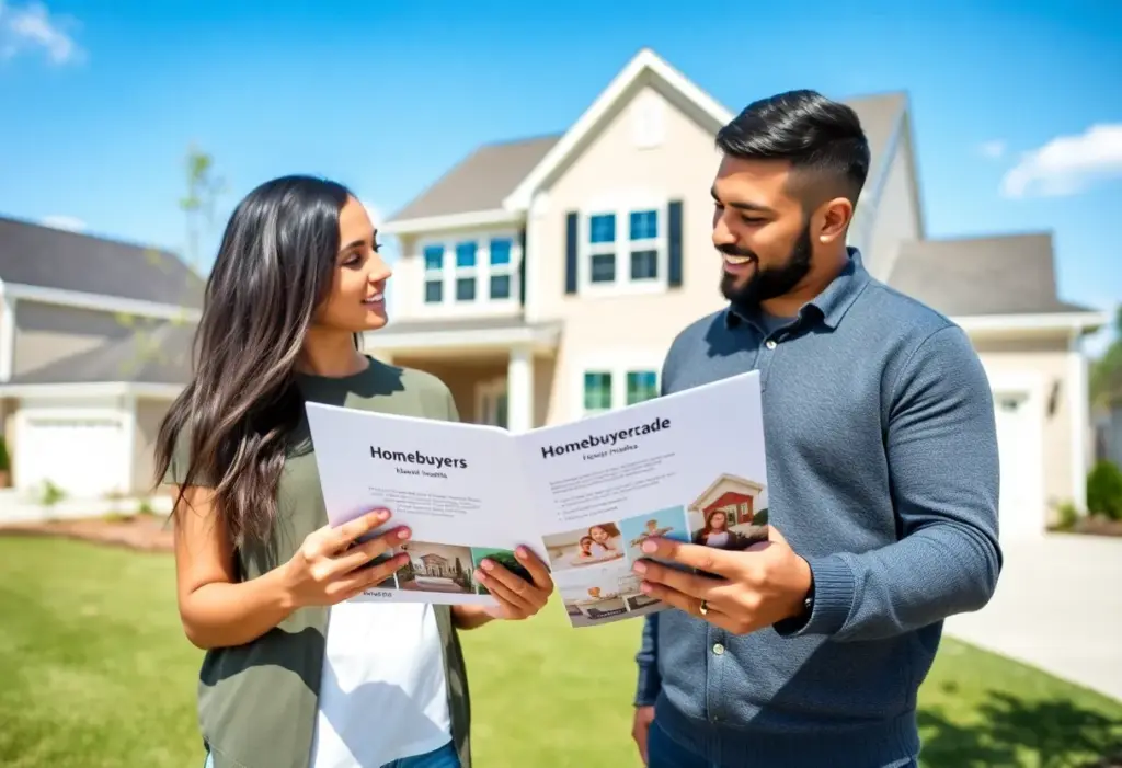 A young couple exploring homebuyer incentives in Raleigh, NC