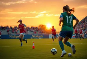 NC State women’s soccer players competing against Duke