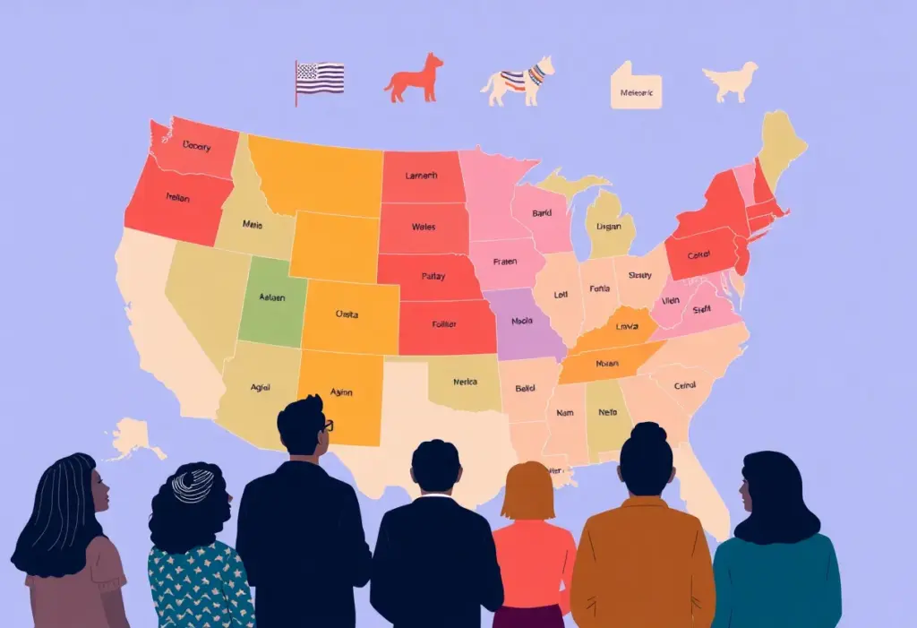 Illustration of North Carolina's political boundaries discussion