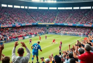 Portland Timbers facing San Diego FC in a soccer match