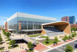 Architectural rendering of Raleigh's downtown expansion project