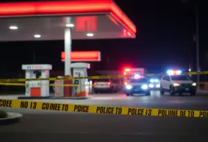 Police investigating a shooting incident at a gas station in Raleigh