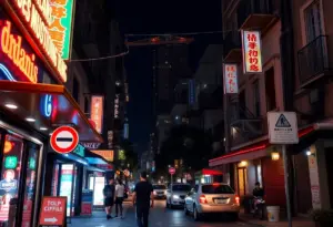 View of Glenwood South showcasing nightlife and residential zones.