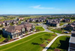 View of Wendell Falls Community showcasing residential lots and outdoor spaces.