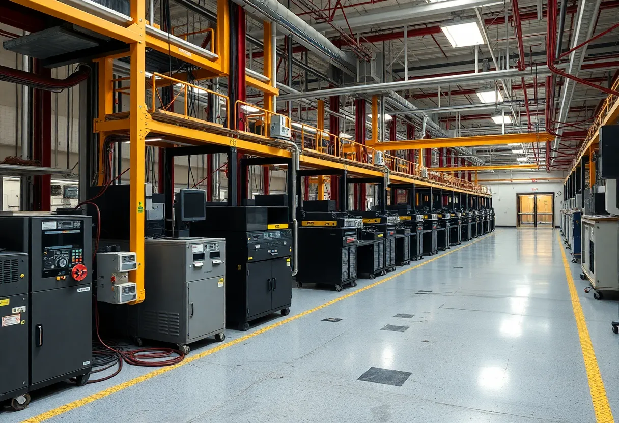 Wolfspeed Semiconductor facility symbolizing financial struggles.