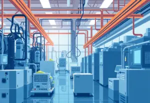 Wolfspeed semiconductor manufacturing facility illustrating recovery after bankruptcy.