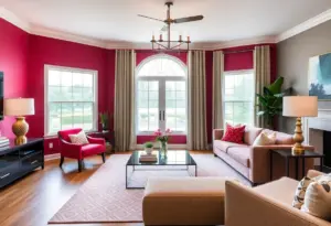 Modern remodeled living room in Raleigh NC