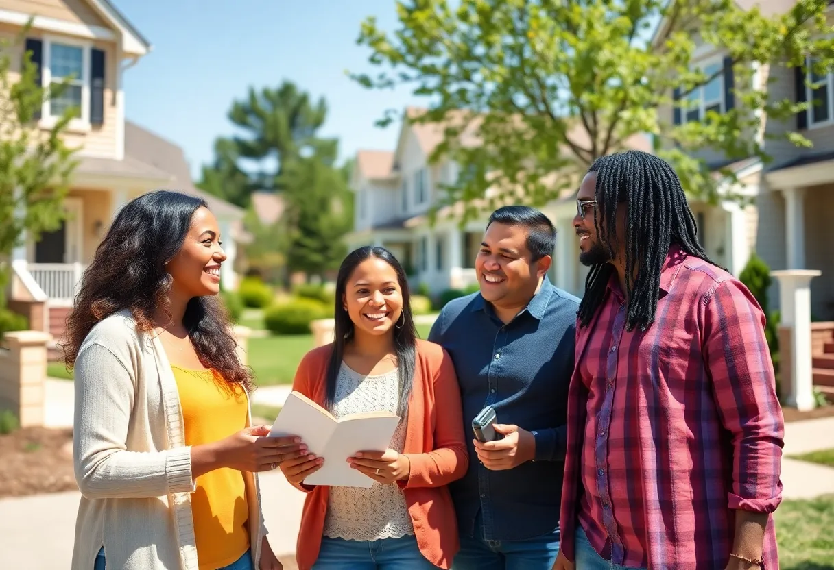 Family exploring homes for sale in Raleigh NC