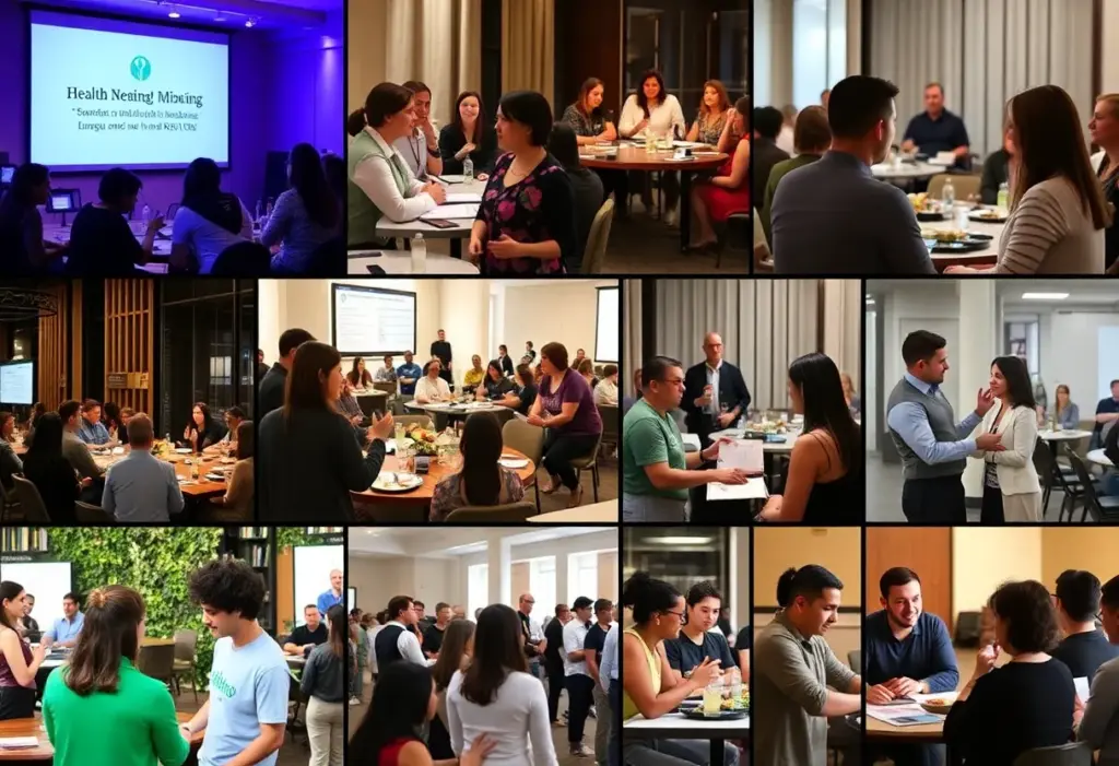 Collage of health events happening in Raleigh, NC in February 2026.