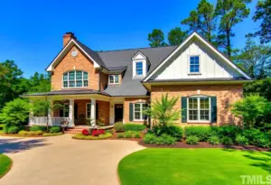 A stunning custom-built home in Raleigh, North Carolina with unique architectural design