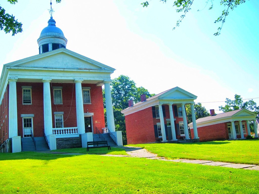 Historic county courthouse building exterior