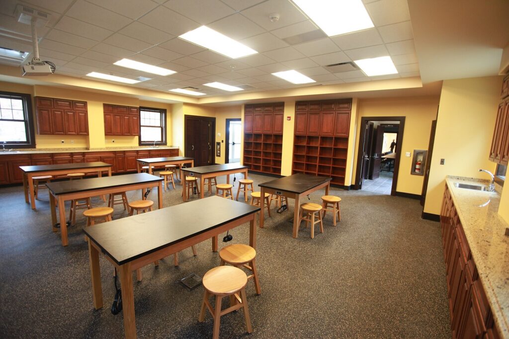 High school science lab