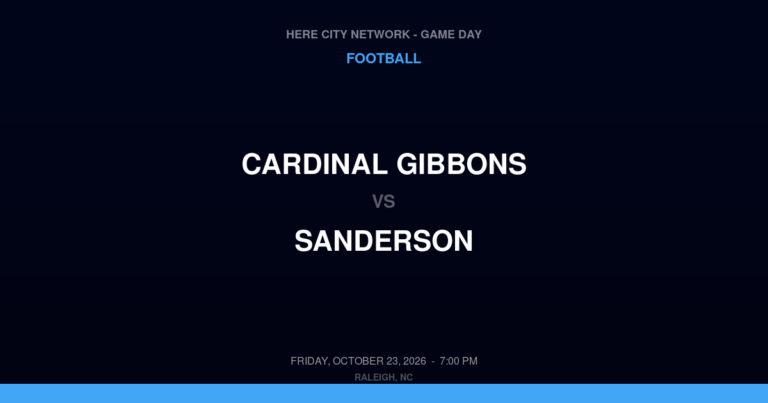 Cardinal Gibbons 50, Sanderson 12
