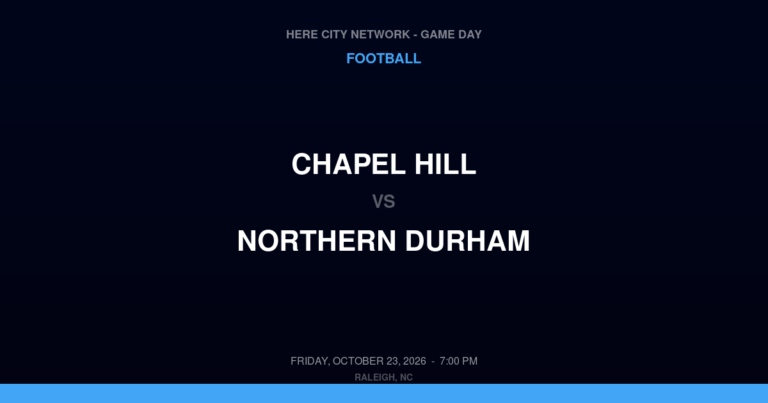 Chapel Hill 28, Northern Durham 54