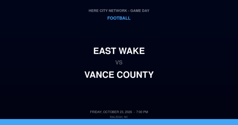 East Wake 26, Vance County 6