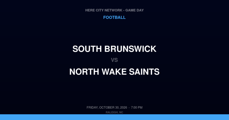 South Brunswick at North Wake Saints