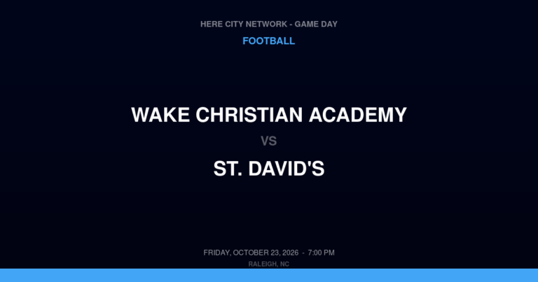 Wake Christian Academy 32, St. David's 44